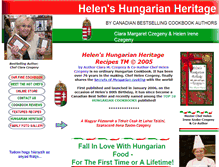 Tablet Screenshot of helenshungarianrecipes.com